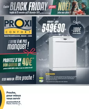 Promos de Multimédia et Electroménager à Saint-Sébastien-sur-Loire | Tabloïd Proxiconfort Black Friday / Noël BP 2024 sur Proxi Confort | 25/11/2024 - 07/12/2024