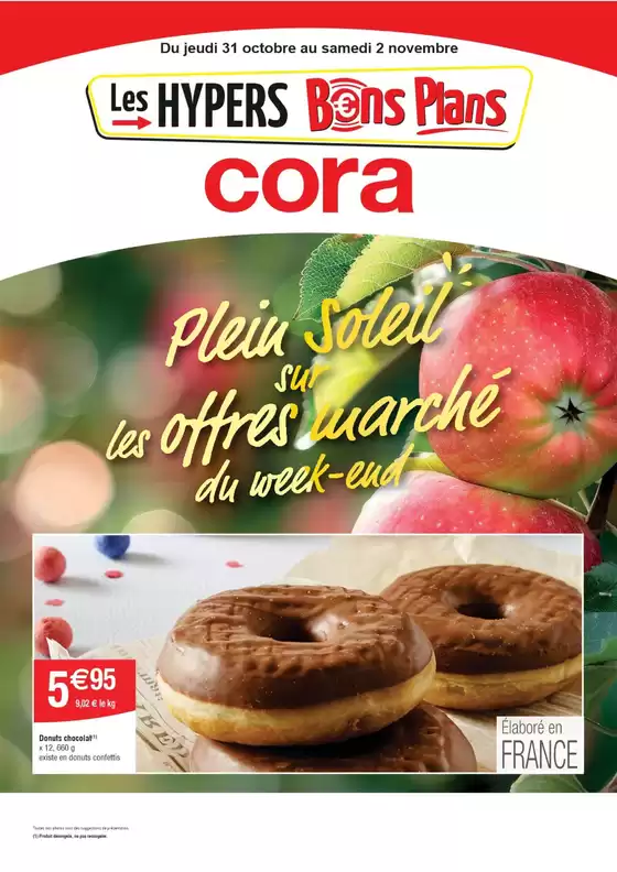 Catalogue Cora à Villebarou | Les offres marché du week-end | 31/10/2024 - 02/11/2024