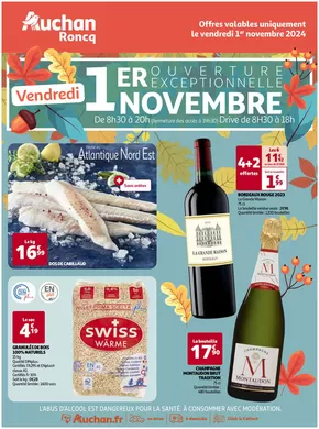 Catalogue Auchan Hypermarché à Villeneuve-d'Ascq | Ouverture Exceptionnelle 1er Novembre | 01/11/2024 - 02/11/2024