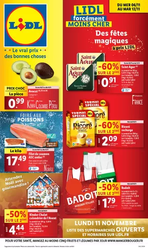 Catalogue Lidl à Alincourt | Rendez-vous dans votre supermarché Lidl pour profiter de promos toujours plus gourmandes | 06/11/2024 - 12/11/2024