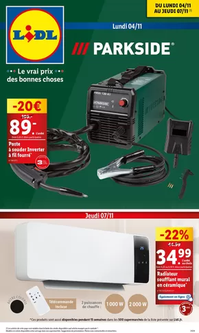 Catalogue Lidl à Alincourt | Ne manquez pas les bonnes affaires sur les produits maison, mode ou encore bricolage! | 04/11/2024 - 07/11/2024