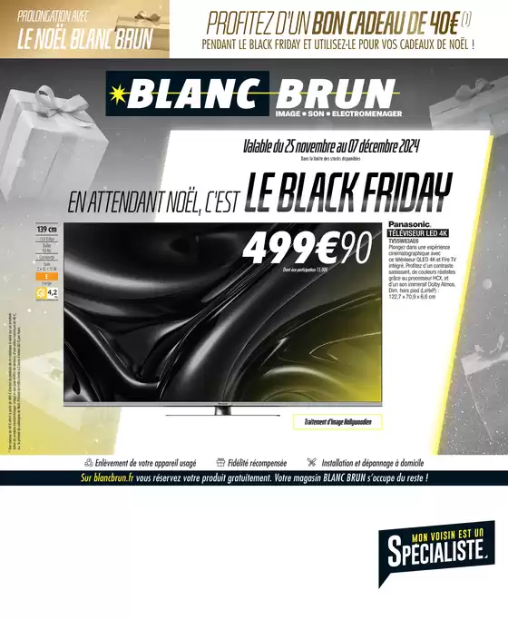 Catalogue Blanc Brun à Thiais | BLANCBRUN Black Friday 2024 QR | 25/11/2024 - 07/12/2024