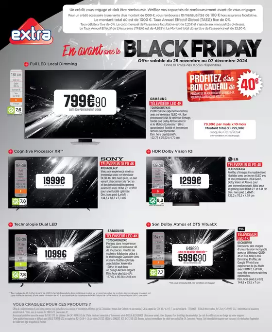 Catalogue Extra à Vimoutiers | BB En Avant Avec Le BLACK FRIDAY 2024 QR | 25/11/2024 - 07/12/2024