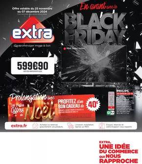 Promos de Multimédia et Electroménager à Lens | BB En Avant Avec Le BLACK FRIDAY 2024 QR sur Extra | 25/11/2024 - 07/12/2024