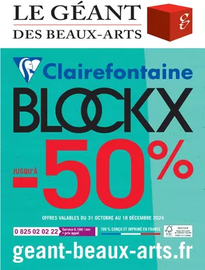 Promos de Meubles et Décoration à Castelnau-le-Lez | Jusqu'à -50% sur Le Géant des Beaux-Arts | 31/10/2024 - 18/12/2024