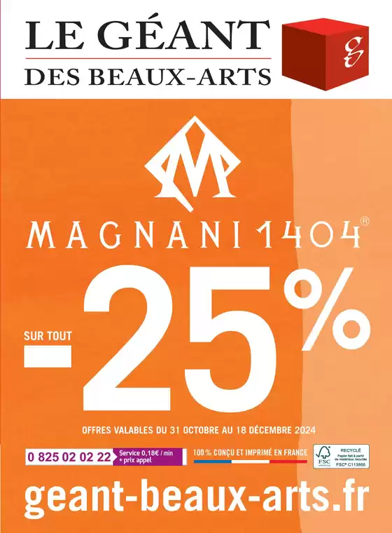 Catalogue Le Géant des Beaux-Arts à Paris | Sur tout -25% | 31/10/2024 - 18/12/2024