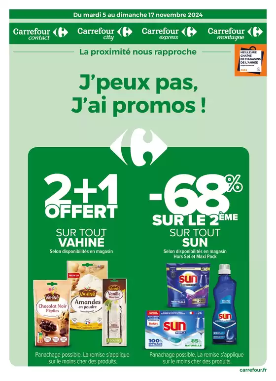 Catalogue Carrefour City à La Ferté-sous-Jouarre | J'PEUX PAS, J'AI PROMOS DU 5 AU 17 NOVEMBRE 2024 ! | 05/11/2024 - 17/11/2024