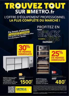 Catalogue Metro à Saint-Nazaire (Loire Atlantique) | Metro Promo Black Days | 31/10/2024 - 29/11/2024