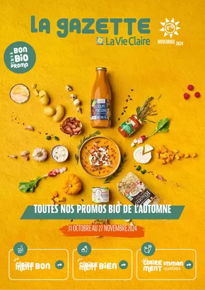 Promos de Magasins Bio à Villeneuve-d'Ascq | Novembre 2024 sur La Vie Claire | 31/10/2024 - 27/11/2024