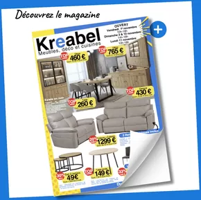 Promos de Meubles et Décoration à Tourcoing | Catalogue KREABEL sur KREABEL | 01/11/2024 - 24/11/2024