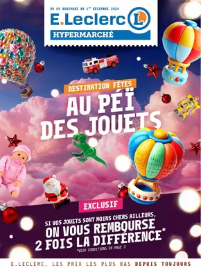 Promos de Supermarchés à Saint-Denis (La Réunion) | Au pie des jouets sur E.Leclerc | 05/11/2024 - 01/12/2024