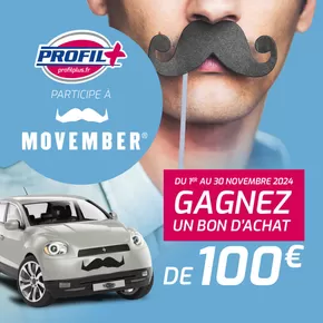 Catalogue Profil Plus à Lonrai | Parce que nous sommes toutes et tous concernés par la santé masculine, Profil Plus participe à Movember ! | 01/11/2024 - 30/11/2024