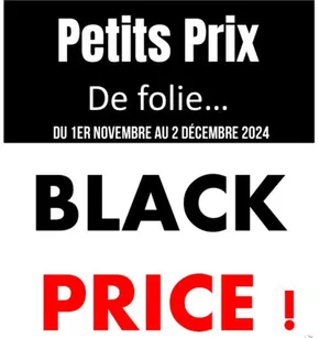 Promos de Bazar et Déstockage | Opération Black Price 2024 : du 1er novembre au 2 décembre. sur Au Fil des Marques | 01/11/2024 - 02/12/2024