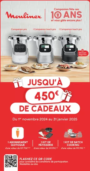 Catalogue Boulanger à Saint-Grégoire (Ille et Vilaine) | Moulinex jusqu'à 450€ de cadeaux | 01/11/2024 - 31/01/2025