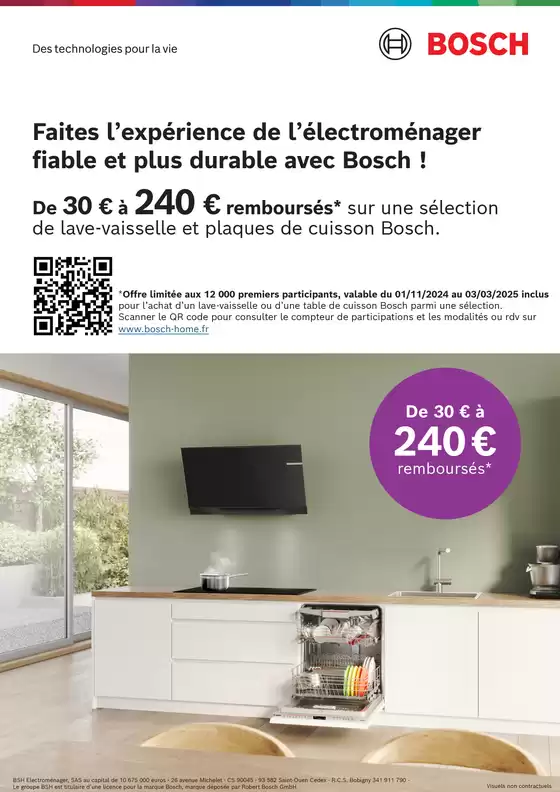 Bosch Jusqu'à 240€ remboursés