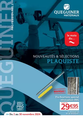 Catalogue Quéguiner à Saint-Herblain | Mois du plaquiste 2024 | 02/11/2024 - 30/11/2024