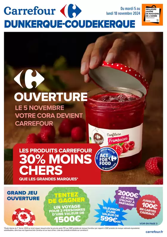 DUNKERQUE COUDEQUERKE OUVERTURE CARREFOUR