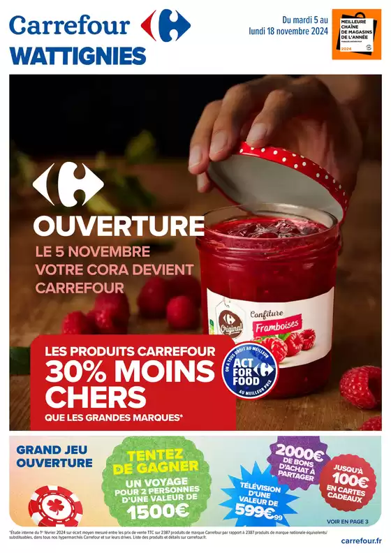 WATTIGNIES OUVERTURE CARREFOUR
