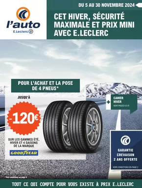 Promos de Auto et Moto à Sainte-Eulalie (Gironde) | Thématique préparation hiver sur E.Leclerc L'Auto | 04/11/2024 - 30/11/2024