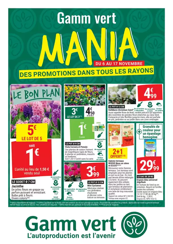 Catalogue Gamm vert à Irissarry | MANIA DES PROMOTIONS DANS TOUS LES RAYONS | 05/11/2024 - 17/11/2024