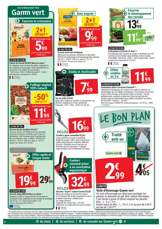 Catalogue Gamm vert à Irissarry | MANIA DES PROMOTIONS DANS TOUS LES RAYONS | 05/11/2024 - 17/11/2024