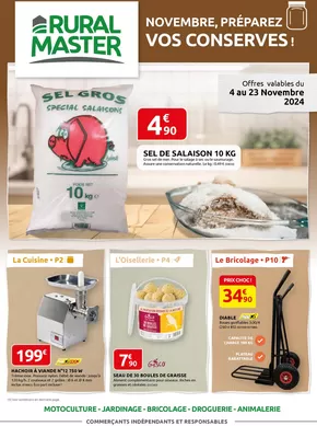 Promos de Jardineries et Animaleries à Dax | NOVEMBRE, PRÉPAREZ VOS CONSERVES ! sur Rural Master | 04/11/2024 - 23/11/2024