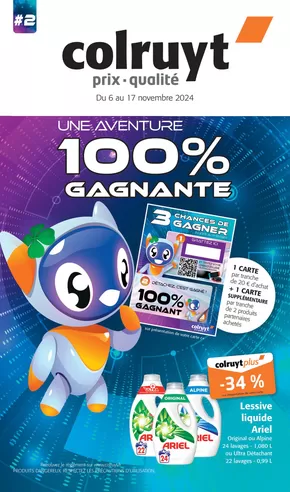 Catalogue Colruyt à Les Gras | Une aventure 100% gagnante | 13/11/2024 - 17/11/2024