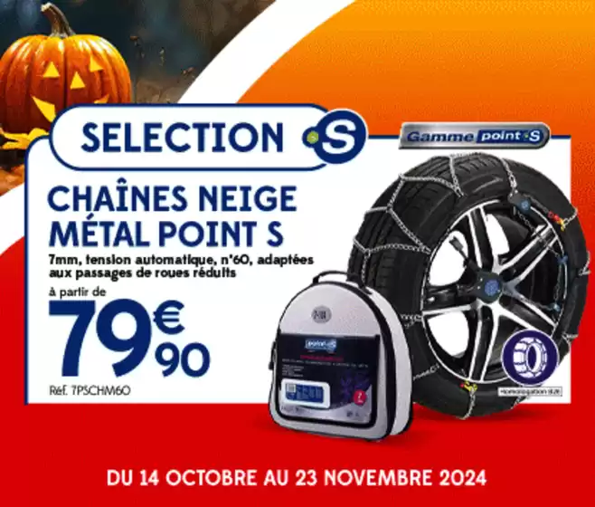 Catalogue Point S à L'Île-Bouchard | Jusqu'à 150€ offerts | 04/11/2024 - 23/11/2024