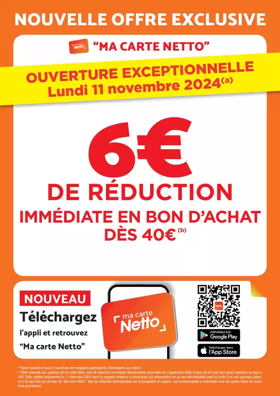 Catalogue Netto à Mions | OUVERTURE | 05/11/2024 - 11/11/2024