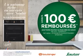 Catalogue Boulanger à Lons | OFFRE Sauter : jusqu'à 100€ remboursés ! | 05/11/2024 - 24/11/2024