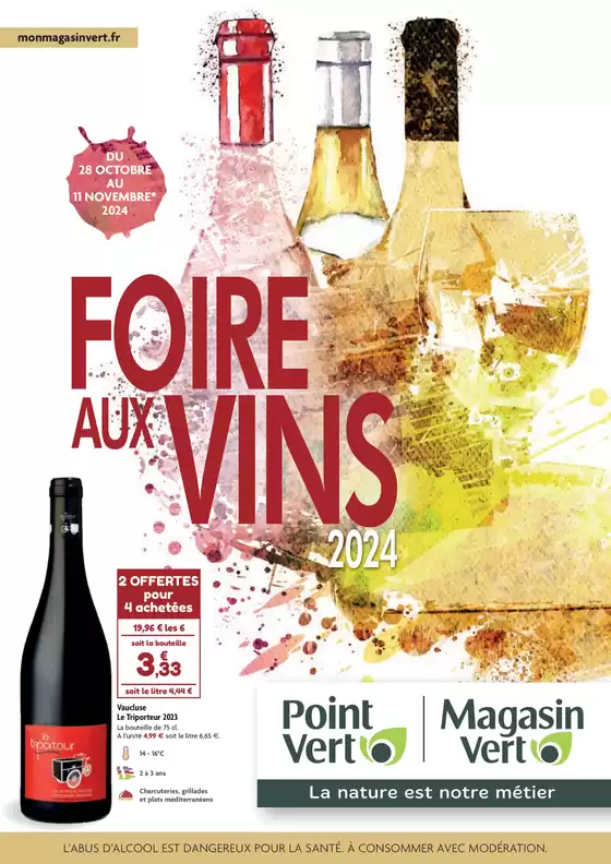 Catalogue Point Vert à Rennes | Foire aux vins | 05/11/2024 - 31/12/2024