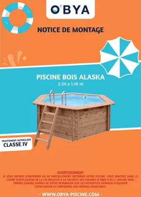 Promos de Jardineries et Animaleries à Toulouse | PISCINE BOIS ALASKA sur Cash Piscines | 05/11/2024 - 31/12/2024