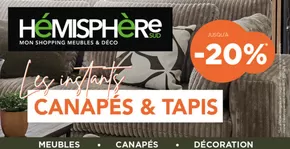 Promos de Meubles et Décoration à Montauban | Canapés et tapis jusqu’à -20% sur Hémisphère Sud | 05/11/2024 - 23/11/2024