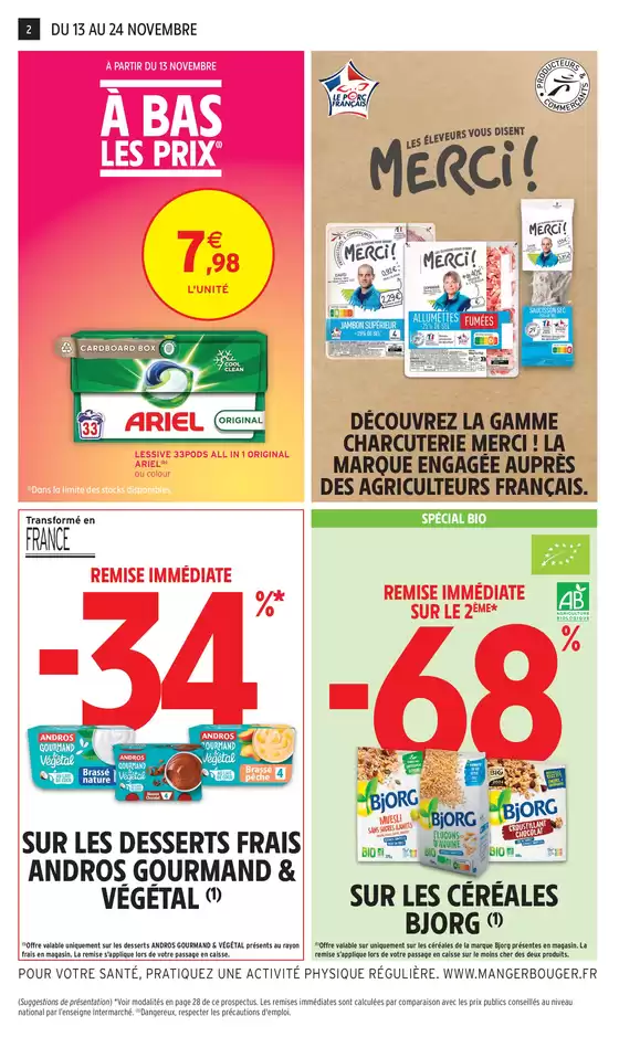 Catalogue Intermarché à Le Havre | GEN NOVEMBRE 2 Jusqu'a 34% d'economies | 13/11/2024 - 24/11/2024