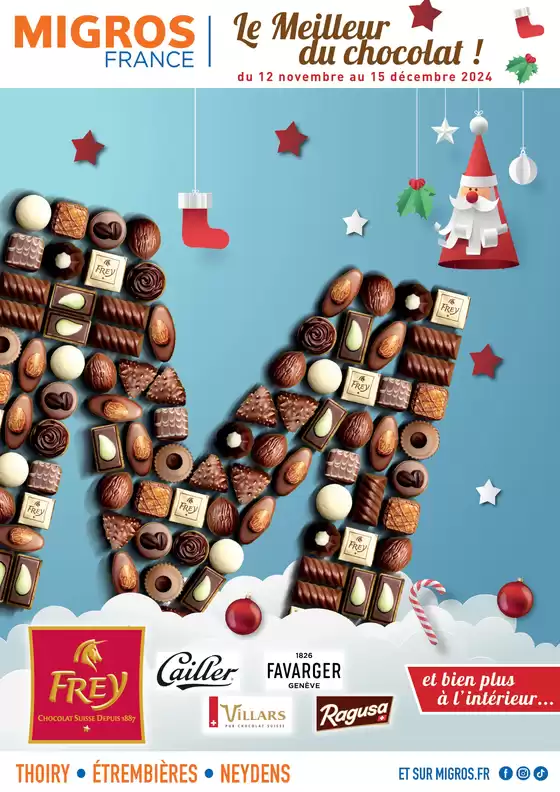 Catalogue Migros France à Neydens | Chocolats de Noël | 12/11/2024 - 15/12/2024