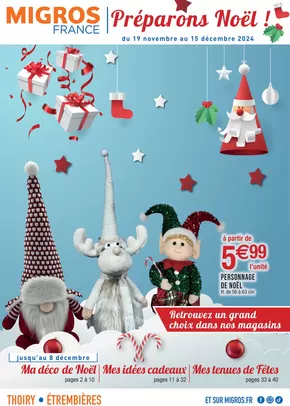 Promos de Supermarchés à Annemasse | Déco (18j) Kdo Mode festif sur Migros France | 19/11/2024 - 15/12/2024