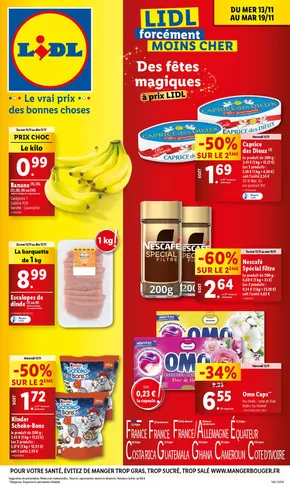 Catalogue Lidl à Les Gras | Découvrez notre gamme spéciale fêtes de fin d'année pour des repas inoubliables | 13/11/2024 - 19/11/2024