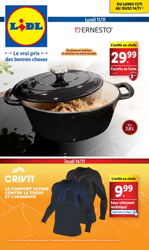 Catalogue Lidl à Lacanau | Préparez des repas festifs et régalez vos invités avec la gamme de cuisine Lidl ! | 11/11/2024 - 14/11/2024