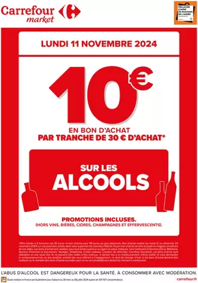 Catalogue Carrefour Market à Le Blanc-Mesnil | OPERATION BON D’ACHAT LUNDI 11 NOVEMBRE | 11/11/2024 - 11/11/2024