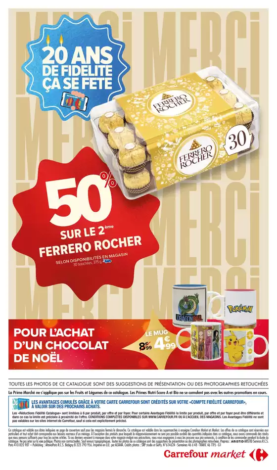 Catalogue Carrefour Market à Voiron | 20 ANS DE FIDÉLITÉ ÇA SE FÊTE | 12/11/2024 - 24/11/2024