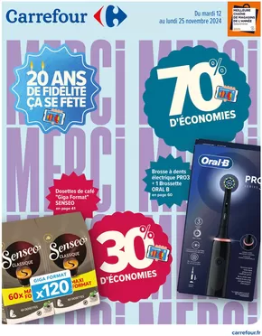 Catalogue Carrefour | 20 ANS DE FIDÉLITÉ ÇA SE FÊTE | 12/11/2024 - 25/11/2024