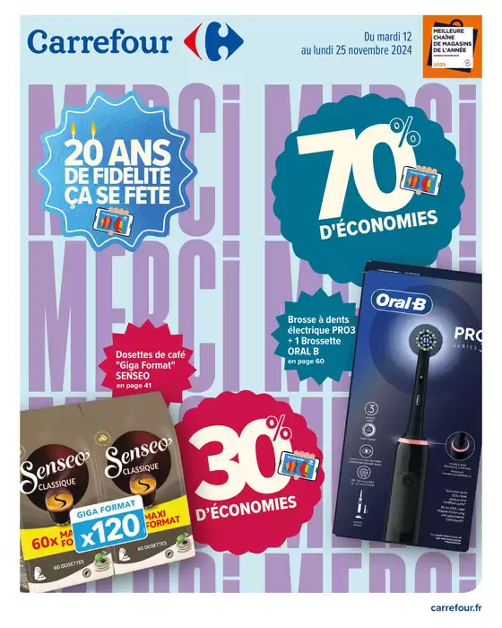 Catalogue Carrefour Drive à Sin-le-Noble | 20 ANS DE FIDÉLITÉ ÇA SE FÊTE | 12/11/2024 - 25/11/2024