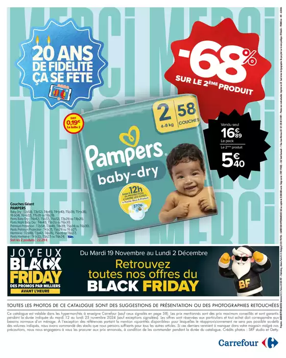 Catalogue Carrefour Drive à Sin-le-Noble | 20 ANS DE FIDÉLITÉ ÇA SE FÊTE | 12/11/2024 - 25/11/2024