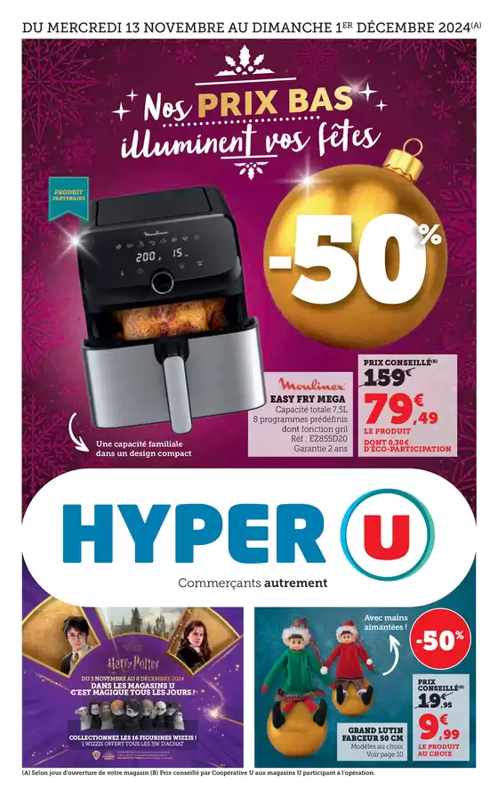 Catalogue Hyper U à Nantes | Spécial Cadeaux Déco de Noël | 13/11/2024 - 01/12/2024