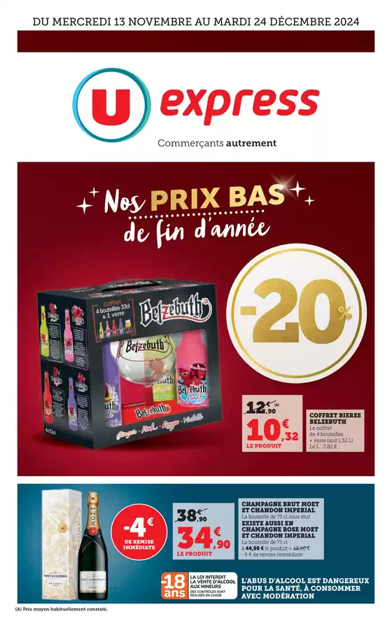 Catalogue U Express à Pau | Spécial Cadeaux et Spiritueux | 13/11/2024 - 24/12/2024