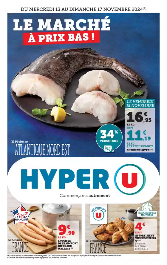 Catalogue Hyper U à Évron | Jour de Marché Ouest | 13/11/2024 - 17/11/2024