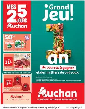 Catalogue Auchan Hypermarché à Sainte-Luce-sur-Loire | Mes 25 jours Auchan, je fais le plein de bonnes affaires ! | 12/11/2024 - 18/11/2024