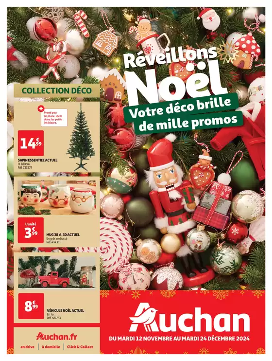 Catalogue Auchan Hypermarché à Bron | Votre déco brille de mille promos ! | 12/11/2024 - 24/12/2024