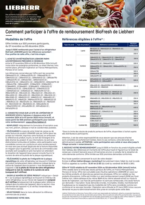 Catalogue Pulsat à Riom-ès-Montagnes | Liebherr Jusqu'à 500€ remboursés | 07/11/2024 - 08/12/2024