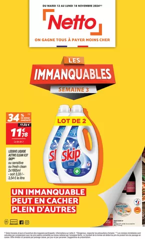 Catalogue Netto à Compertrix | LES IMMANQUABLES (Semaine 3) | 12/11/2024 - 18/11/2024